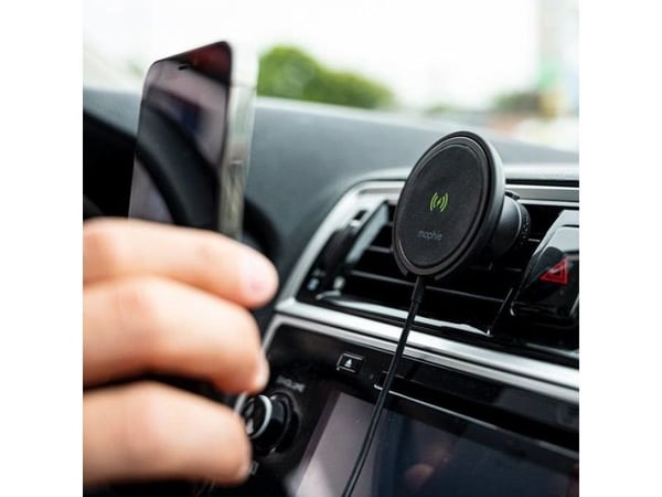 mophie snap+ wireless vent mount, Automatisk, Cigartenner/lighter, Trådløs lading, Sort
