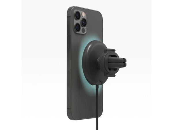 mophie snap+ wireless vent mount, Automatisk, Cigartenner/lighter, Trådløs lading, Sort