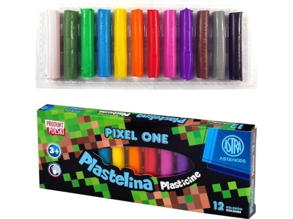 Astra Plastelina Pixel One 12 värit ASTRA |