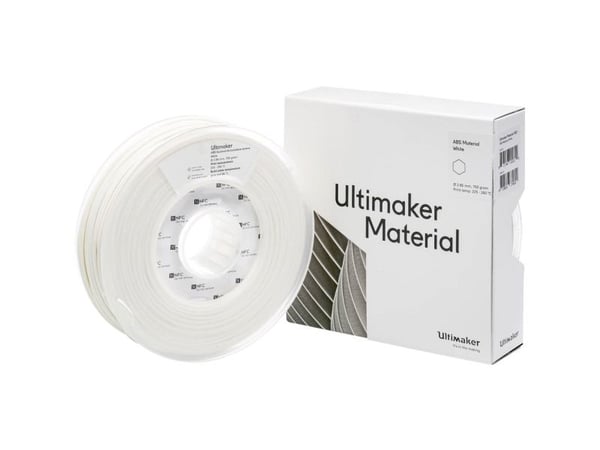 UltiMaker ABS - M2560 White 750 - 206127 ABS-filament 2,85 mm 750 g hvit 1 stk
