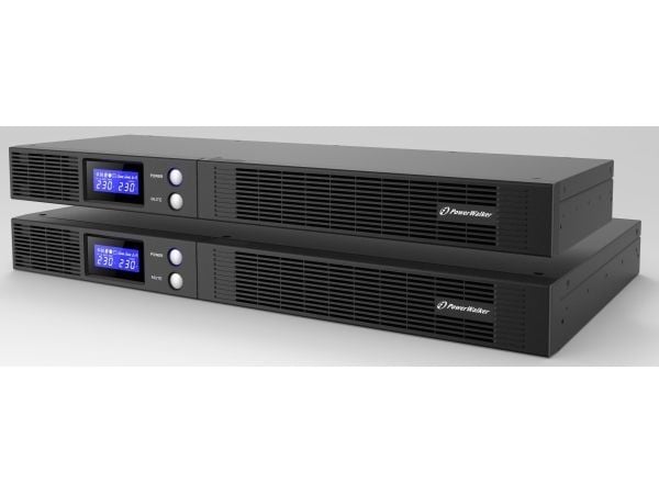 PowerWalker VI 750 R1U IEC UK, Linjeinteraktiv, 0,75 kVA, 450 W, Ren sinus, 165 V, 290 V
