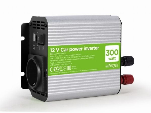EnerGenie - DC-AC strøminverter - DC 10 - 16 V - 300 watt