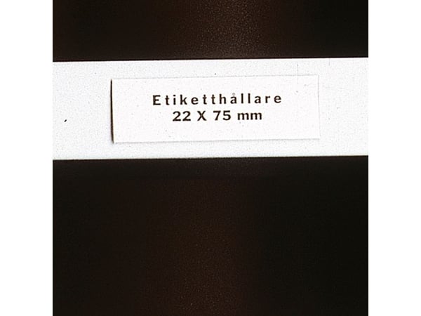 Etiketholder i plastik 26x105 mm