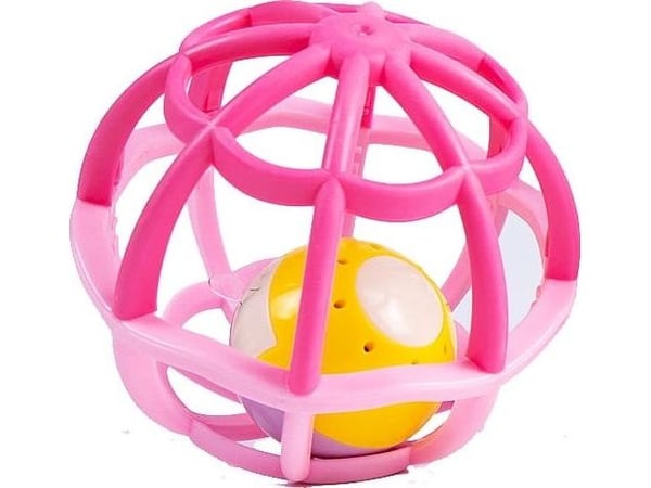 Smily Play Rosa opplyst ballrangle