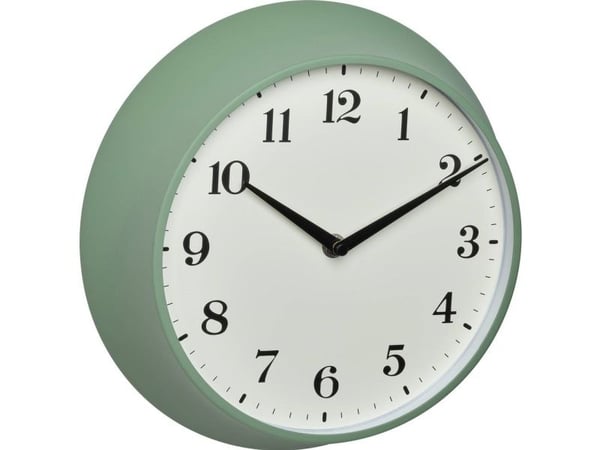 TFA-Dostmann 60.3540.04, Vegg, Quartz clock, Rund, Grønn, Metall, Plast, Retro