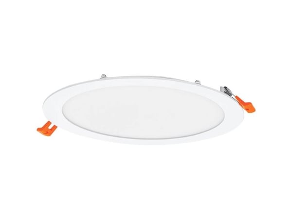 LEDVANCE Downlight Slim, Nedtryckbar spotlight, 22 W, 4000 K, 2000 LM, 220 - 240 V, Orange, Vit