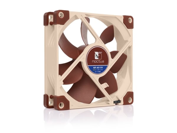 Noctua NF-A9, Vifte, 9 cm, 2000 RPM, 78,9 m³/t, Beige, Brun