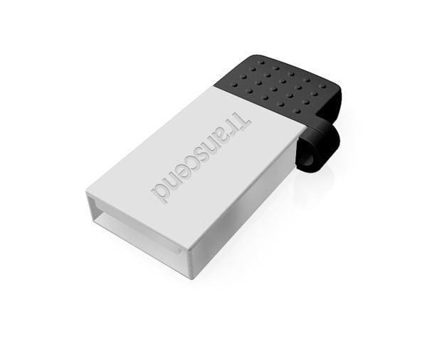 Transcend JetFlash Mobile 380 - USB-flashstasjon - 16 GB - USB 2.0 - sølv