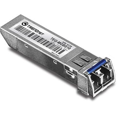 TRENDnet TEG MGBS40D5 - SFP-sändar/mottagarmodul (mini-GBIC) - 1GbE - 1000Base-LX - LC - upp till 40 km - 1550 (TX) / 1310 (RX) nm - TAA-kompatibel