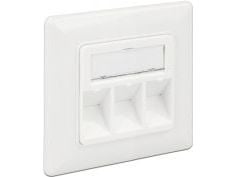 DeLOCK 86194, RJ-45, Hopea, Valkoinen, 80 mm, 25,8 mm, 80 mm