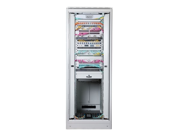 Digitus Unique DN-19 42U-8/8-1 - Rack skap - lysegrå, RAL 7035 - 42U - 19"