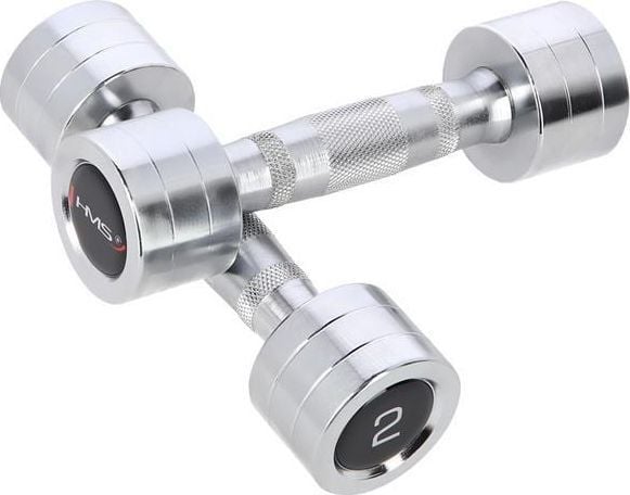 HMS-hantel CHD02 krom 2 x 2 kg