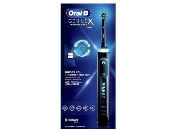 Oral-B Genius X - Elektrisk tandborste - Bluetooth - Midnight Black