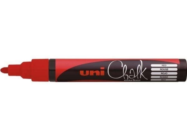 Uni Mitsubishi pen-markør PWE-5M rød/svart til tavler (PWE-5M/CE)