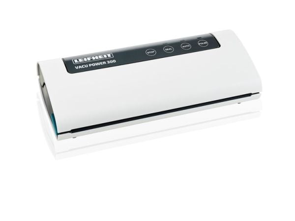 Leifheit Vacu Power 300, Sort, Turkis, Hvit, 750 mbar, Vakuumforsegling, Plast, Berøringskontroll, 110 W