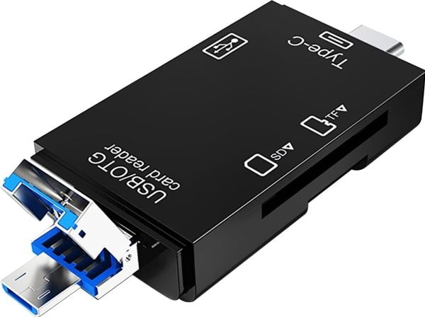 Vakoss USB/MicroUSB/USB-C kortleser (TC-R425X)