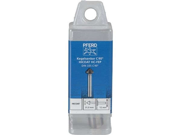 PFERD KES HSS DIN 335 C90° HC-FEP 31.0, Borr, Elektriskt multiverktyg, Stål, Gjutjärn, Metall utan järn, Rostfritt stål, Aluminium, Höghastighetsst...