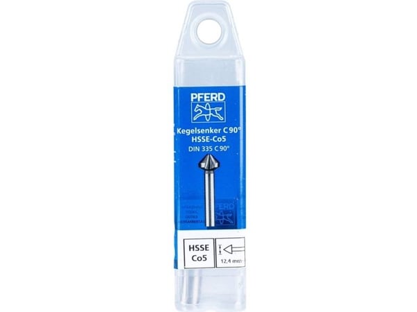 PFERD KES HSSE DIN 335 C90° 12,4, Drill, Multi-verktøy, Stål, Ikke-jernholdig metall, Bronse, Rustfritt stål, Aluminium, Cobalt Alloy High-Speed St...