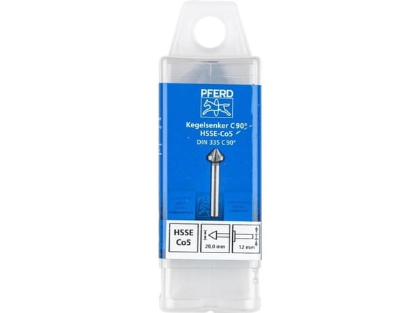 PFERD KES HSSE DIN 335 C90° 28,0, Drill, Multi-verktøy, Stål, Ikke-jernholdig metall, Bronse, Rustfritt stål, Aluminium, Cobalt Alloy High-Speed St...