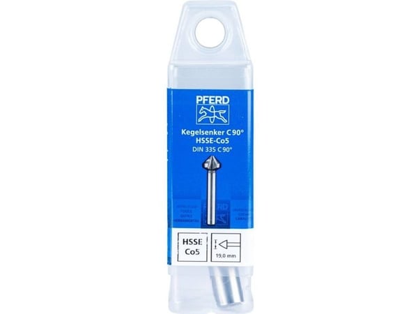 PFERD KES HSSE DIN 335 C90° 19,0, Drill, Multi-verktøy, Stål, Støpejern, Ikke-jernholdig metall, Rustfritt stål, Aluminium, Kopper, Cobalt Alloy Hi...