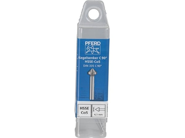 PFERD KES HSSE DIN 335 C90° 4,3, Drill, Multi-verktøy, Stål, Ikke-jernholdig metall, Bronse, Rustfritt stål, Aluminium, Cobalt Alloy High-Speed Ste...