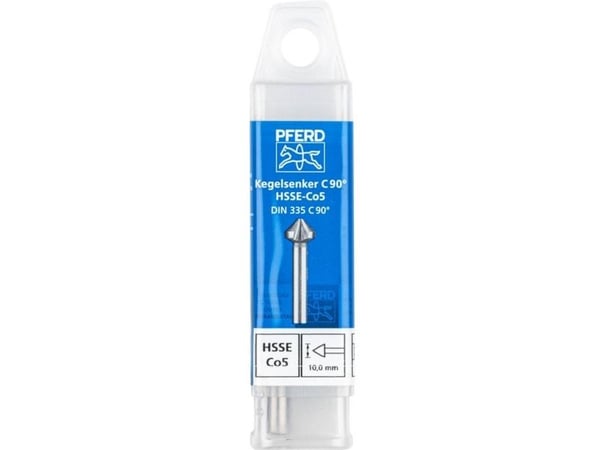 PFERD KES HSSE DIN 335 C90° 10,0, Drill, Multi-verktøy, Stål, Støpejern, Ikke-jernholdig metall, Rustfritt stål, Aluminium, Kopper, Cobalt Alloy Hi...