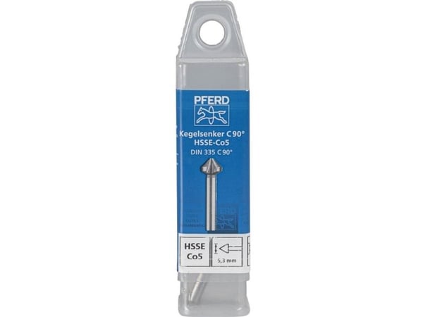 PFERD KES HSSE DIN 335 C90° 5,3, Drill, Multi-verktøy, Stål, Støpejern, Ikke-jernholdig metall, Rustfritt stål, Aluminium, Cobalt Alloy High-Speed ...