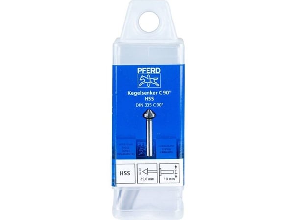 PFERD KES HSS DIN 335 C90° 25,0, Drill, Multi-verktøy, Stål, Ikke-jernholdig metall, Bronse, Rustfritt stål, Aluminium, Høy-Hastighets Stål (HHS)