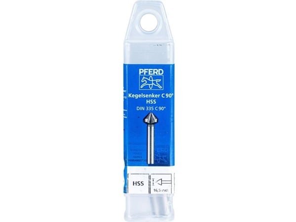 PFERD KES HSS DIN 335 C90° 16,5, Drill, Multi-verktøy, Stål, Støpejern, Ikke-jernholdig metall, Rustfritt stål, Aluminium, Høy-Hastighets Stål (HHS)