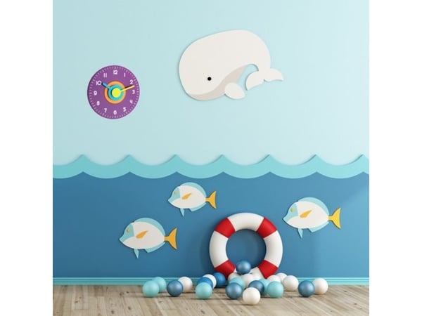 TFA POLO - Klokke - kvarts - veggmonterbar - 23 cm - lilla