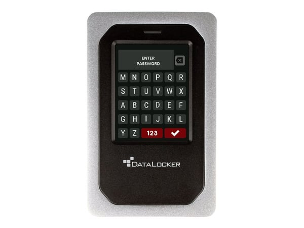 DataLocker DL4 FE - Harddisk - kryptert - 1 TB - ekstern (bærbar) - USB 3.2 (USB-C kontakt) - FIPS 140-2 Level 3, 256-bit AES-XTS - TAA-samsvar
