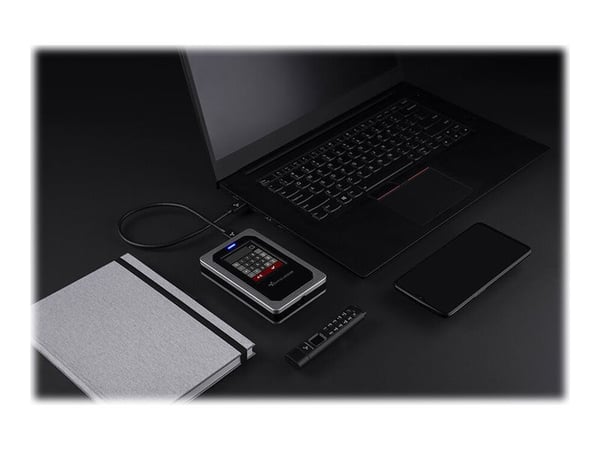 DataLocker DL4 FE - Harddisk - kryptert - 1 TB - ekstern (bærbar) - USB 3.2 (USB-C kontakt) - FIPS 140-2 Level 3, 256-bit AES-XTS - TAA-samsvar