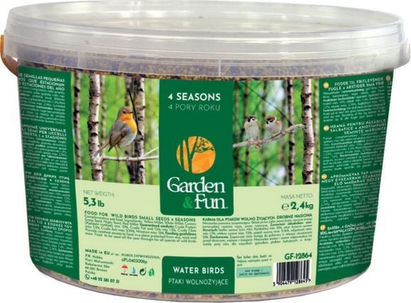 Garden&Fun fuglemat for små frø – 4 årstider 2,4 kg