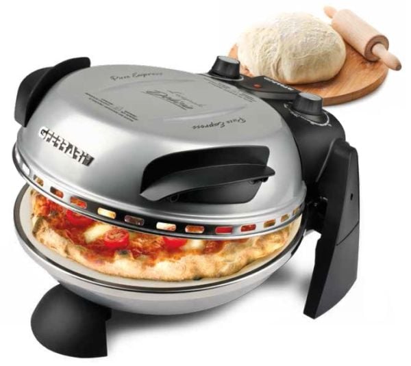 G3 Ferrari Delizia, 1 pizza(er), Sort, Sølv, Rustfritt stål, 31 cm, Mekanisk, 400 °C