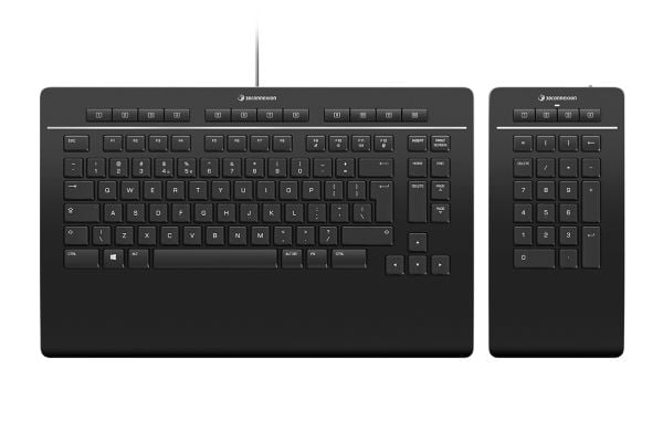 3Dconnexion Keyboard Pro with Numpad - Tangentbord och numerisk knappsats - USB - AZERTY - fransk