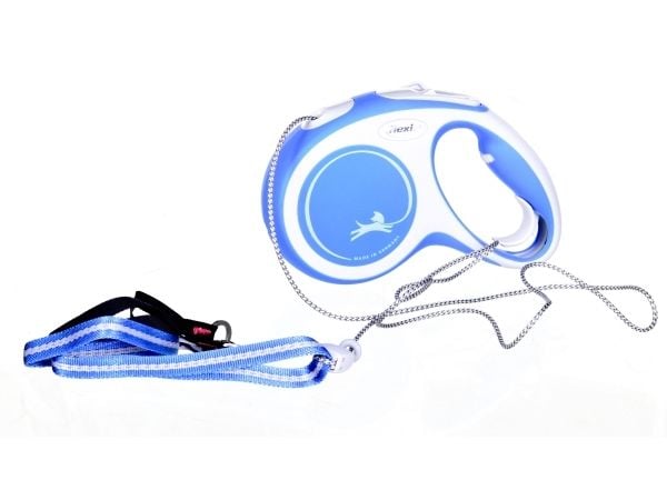 Flexi FLEXI New Comfort M hihna, 5 m kaapeli, sininen väri
