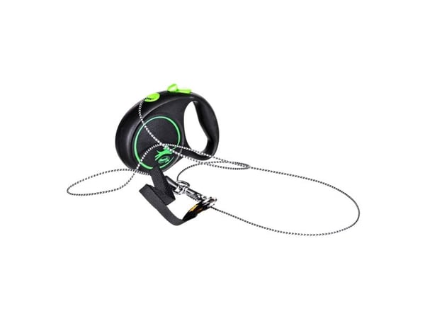 flexi Black Design XS snor 3 m, 8 kg, grøn