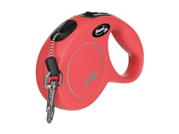 Flexi New Classic XS, Universel, Fleksibel hundesnor, Rød, Tape, 12 kg, Monokromatisk