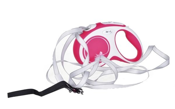 flexi New Comfort S bånd 5 m, 15 kg, rød