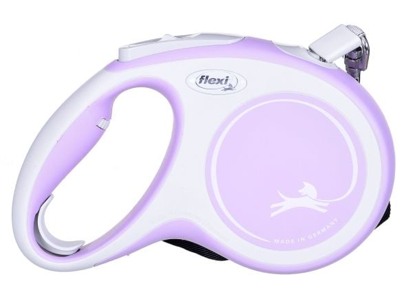 Flexi New Comfort M Tape 5 m, Hund, Tilbaketrekkelig, Rosa, Teip, 25 kg, Monokromatisk