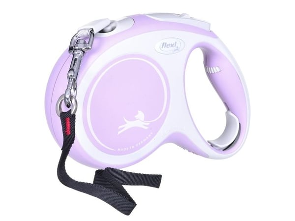 Flexi New Comfort M Tape 5 m, Hund, Tilbaketrekkelig, Rosa, Teip, 25 kg, Monokromatisk