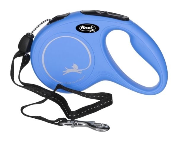 flexi New Classic snor M, 5M, 20KG, blå
