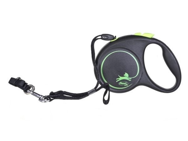 flexi Black Design S johto 5 m, 12 kg, vihreä