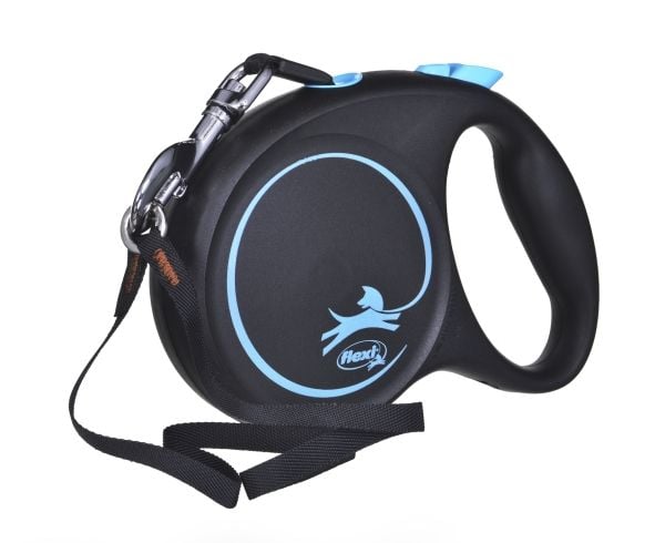 flexi Black Design L bånd 5 m, 50 kg, blå