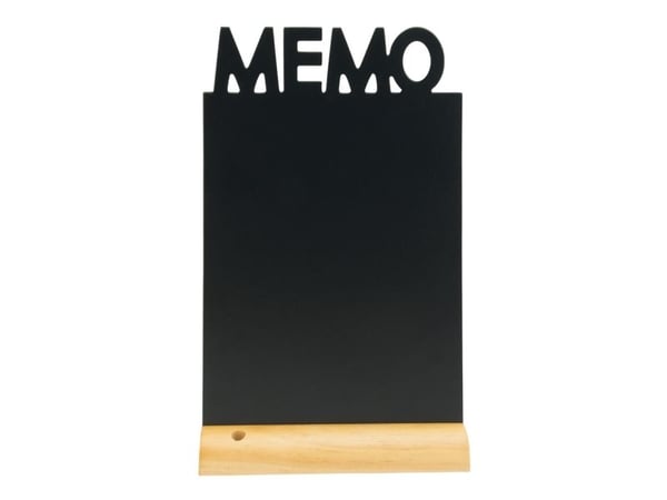 Securit Memo, 21 x 6 mm, Harpiks, Tre, Sort