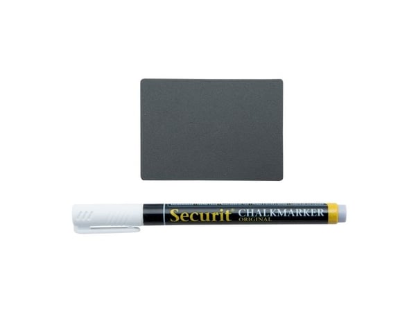 Securit® 20x dobbeltsidede A8 sorte tavleplader