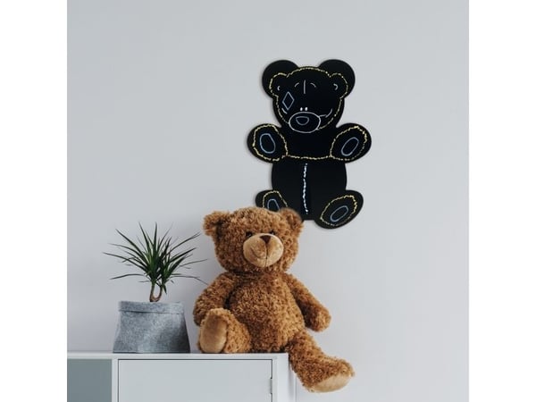 Securit® silhuet Bamse-tavle i sort