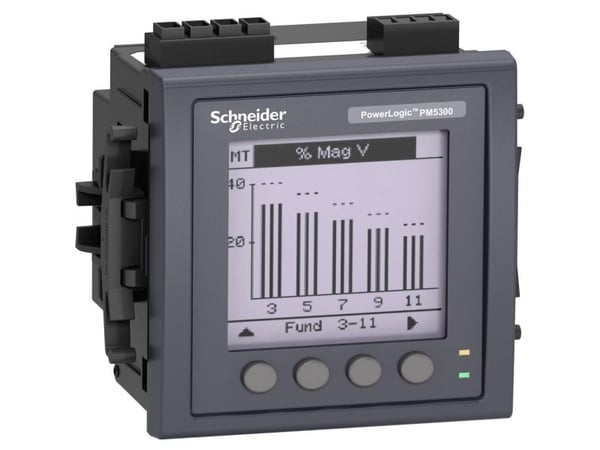Schneider Electric METSEPM5340, Kotimainen, Vahvavirta, Power factor, Power frequency, Jännite, Musta, 256 KB, LCD, Upotuskiinnitetty