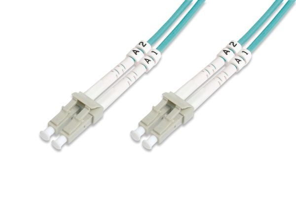 DIGITUS Professional - Koblingskabel - LC multimodus (hann) til LC multimodus (hann) - fiberoptisk - dupleks - 50 / 125 mikroner - OM3 - halogenfri...