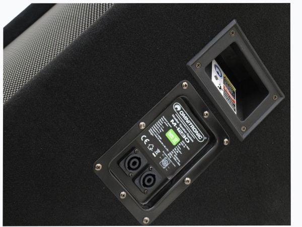 Omnitronic 11038012, Kileskjerm, 2-veis, Svart, 300 W, 600 W, 8 O